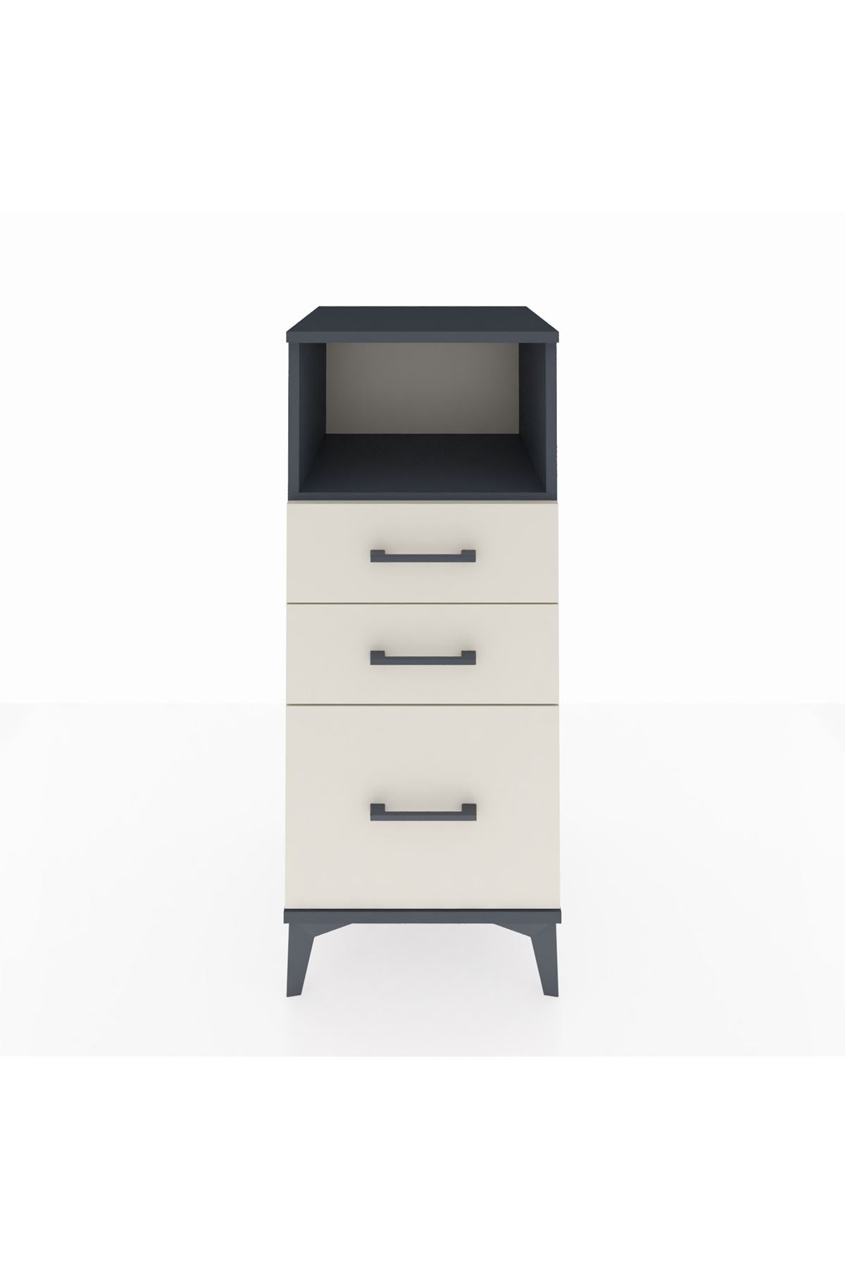 Hyperion Komodin Tek Raflı 3 Çekmeceli 44x44x106 - S43M014V4B