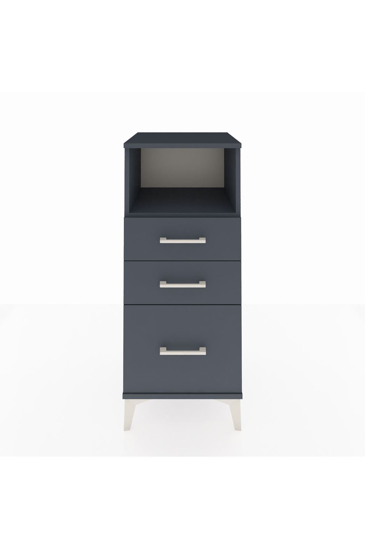 Hyperion Komodin Tek Raflı 3 Çekmeceli 44x44x106 - S43M014V5B