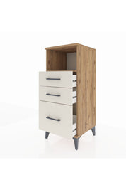 Hyperion Komodin Tek Raflı 3 Çekmeceli 44x44x106 - S43M014V7B