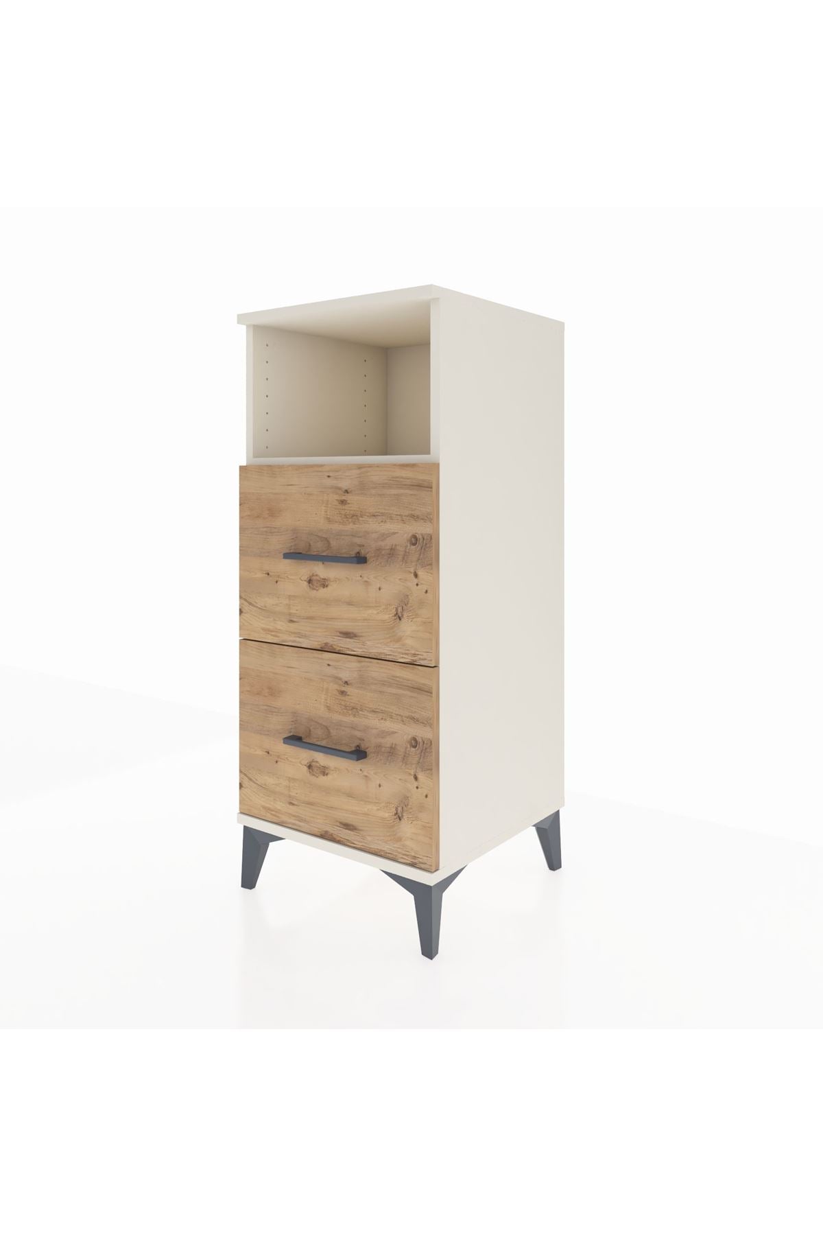 Hyperion Komodin Tek Raflı 2 Çekmeceli 44x44x106 - S43M015V3B