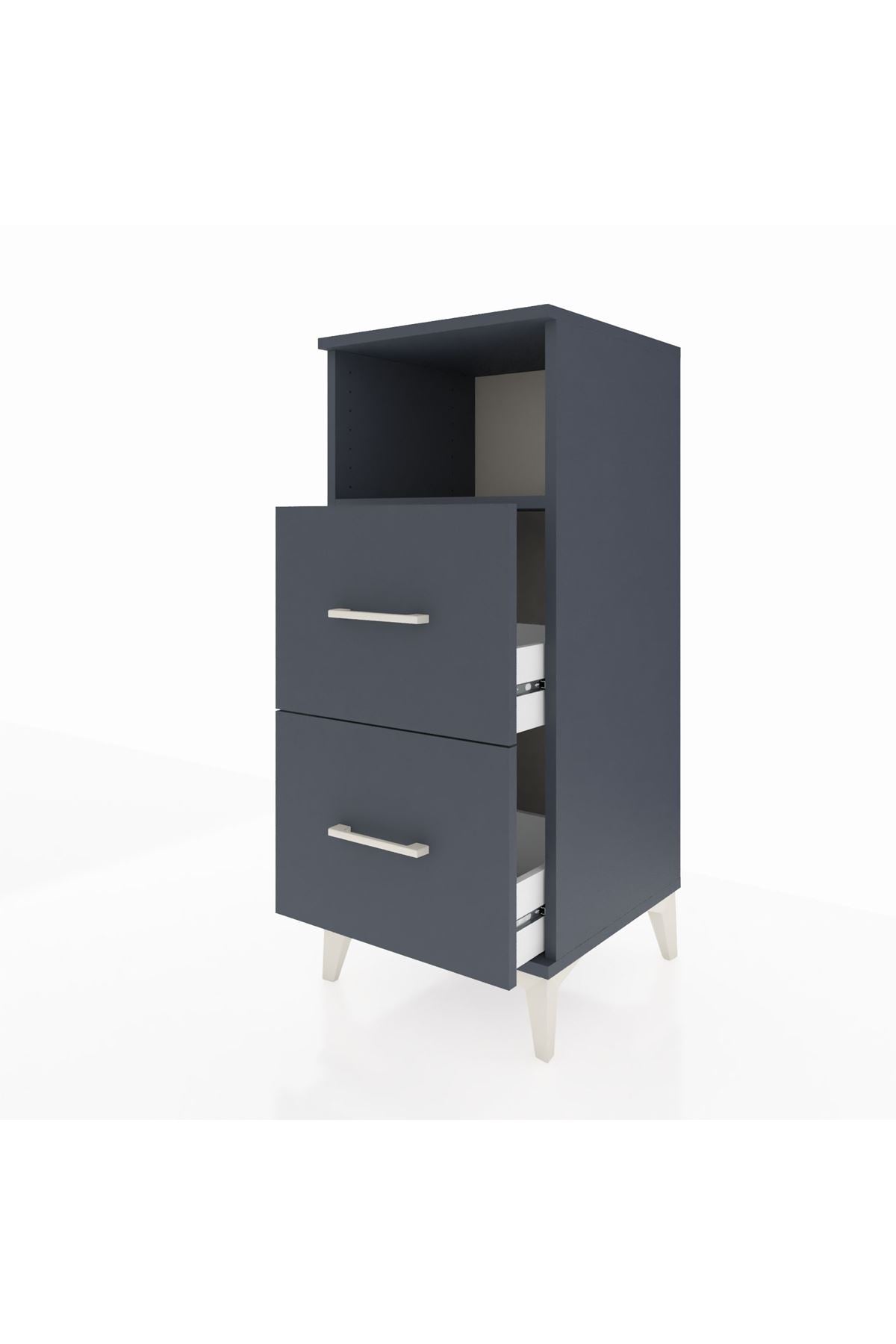 Hyperion Komodin Tek Raflı 2 Çekmeceli 44x44x106 - S43M015V5B