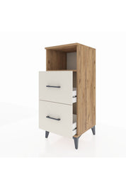 Hyperion Komodin Tek Raflı 2 Çekmeceli 44x44x106 - S43M015V7B