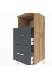 Hyperion Komodin Tek Raflı 2 Çekmeceli 44x44x106 - S43M015V8B