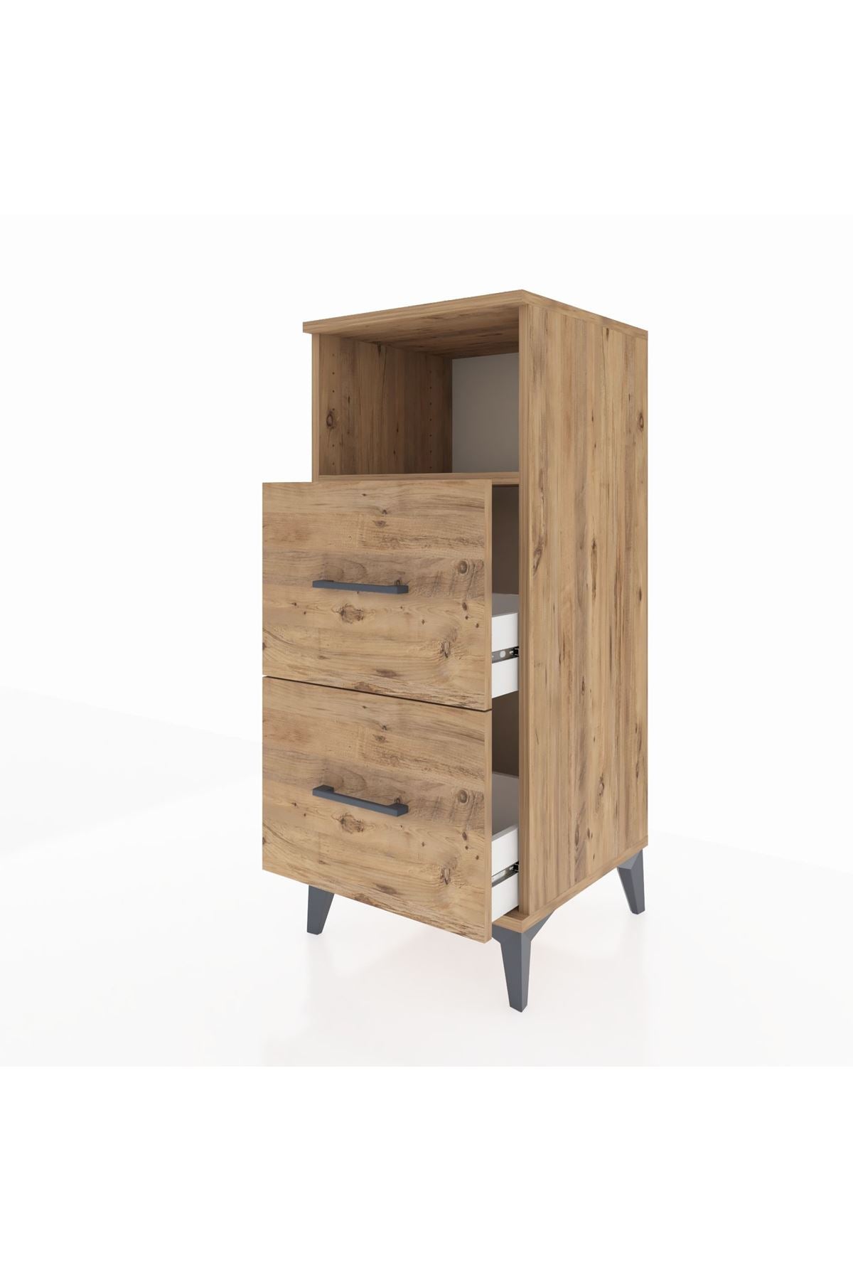 Hyperion Komodin Tek Raflı 2 Çekmeceli 44x44x106 - S43M015V9B