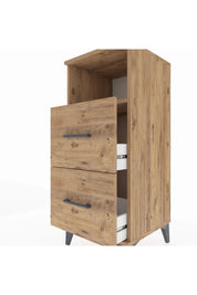 Hyperion Komodin Tek Raflı 2 Çekmeceli 44x44x106 - S43M015V9B