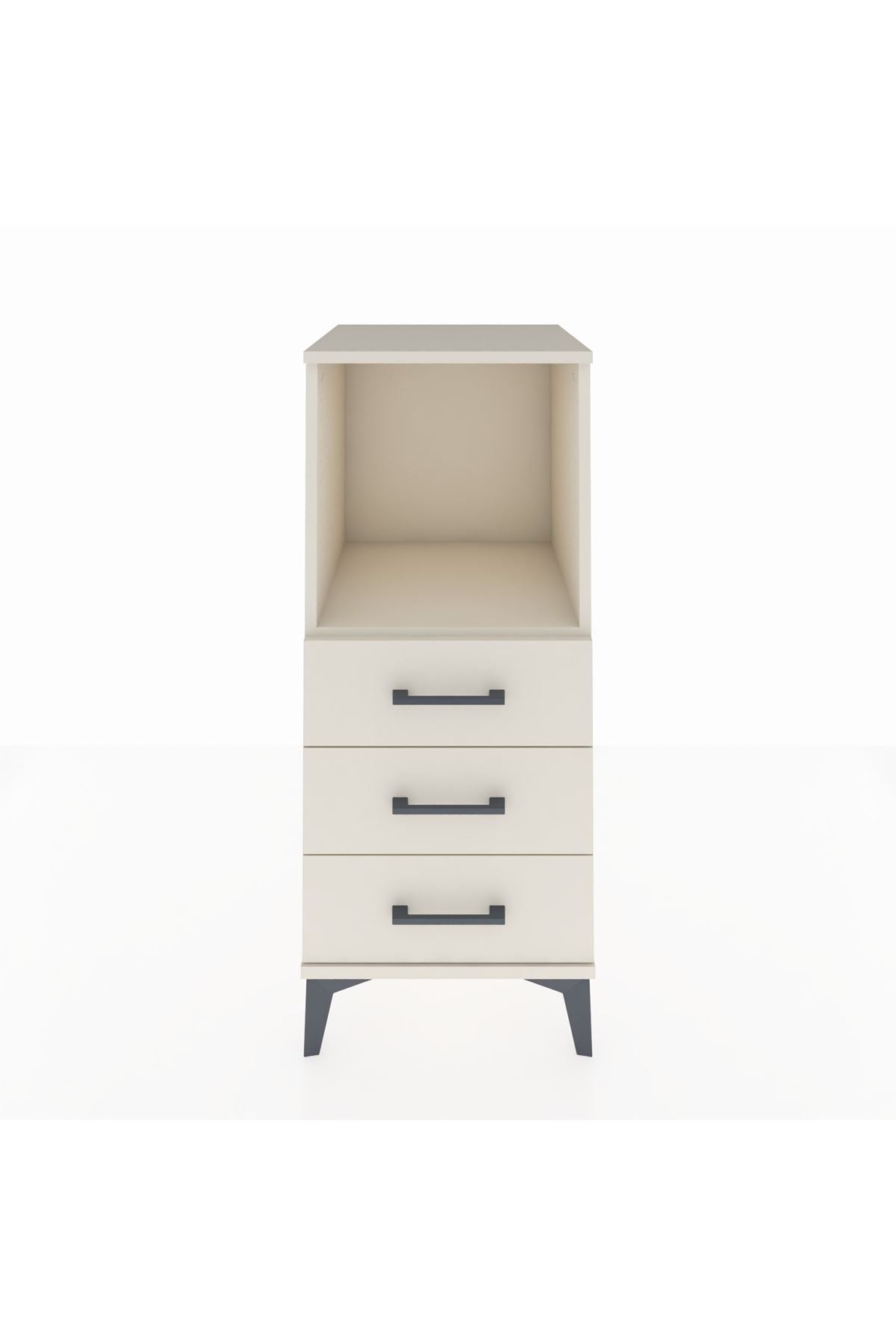 Hyperion Komodin Tek Raflı 3 Çekmeceli 44x44x106 - S43M017V1B
