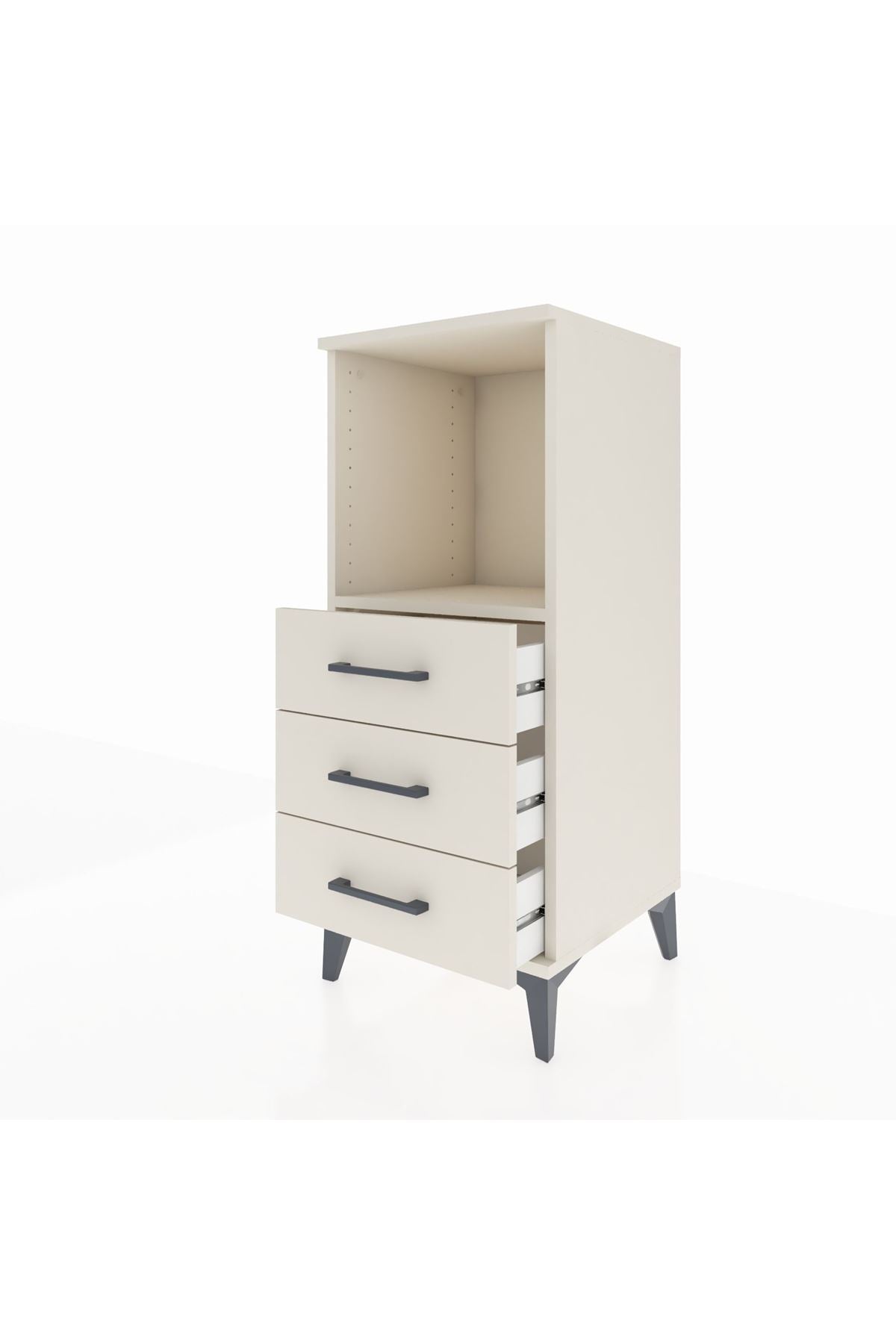 Hyperion Komodin Tek Raflı 3 Çekmeceli 44x44x106 - S43M017V1B
