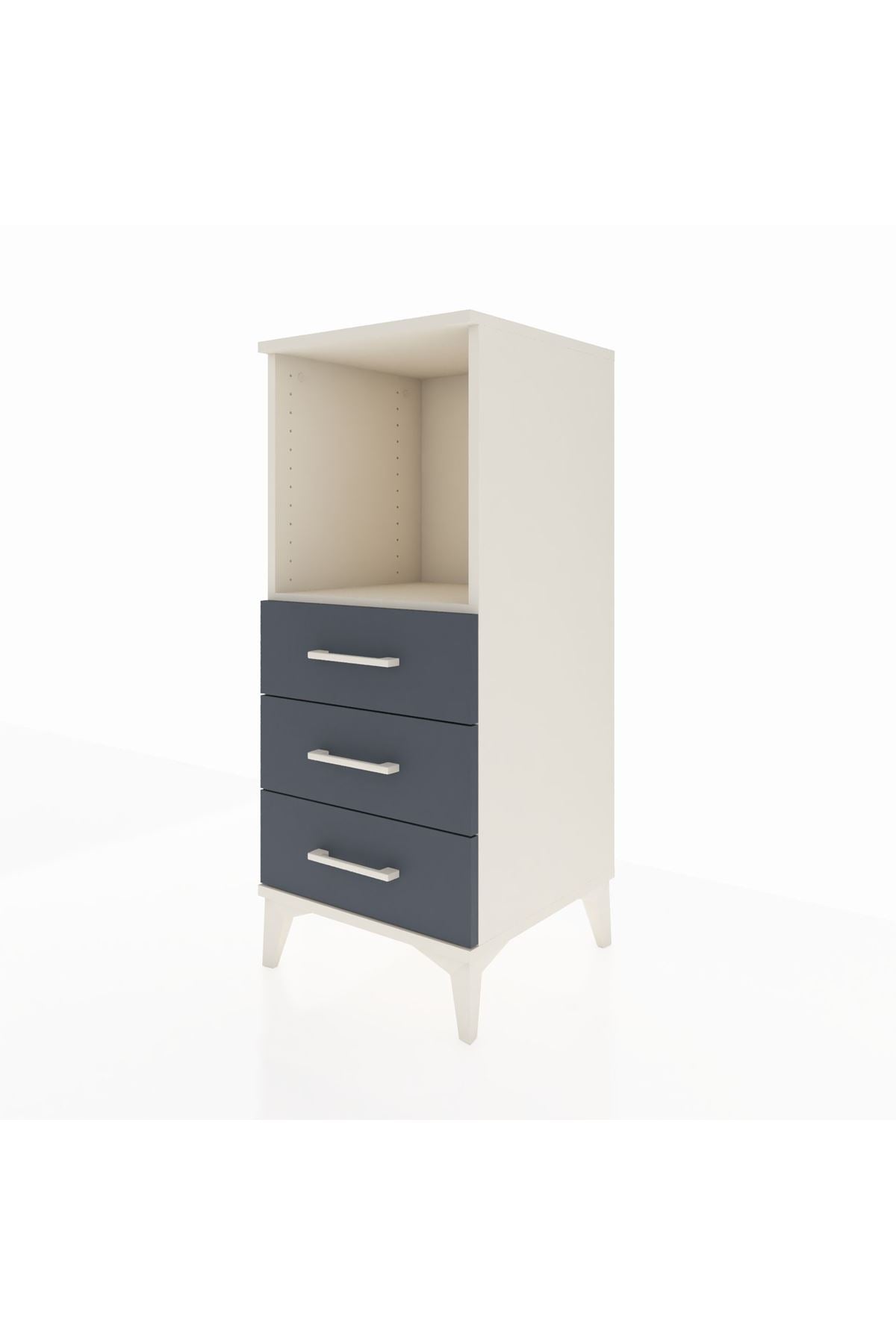 Hyperion Komodin Tek Raflı 3 Çekmeceli 44x44x106 - S43M017V2B
