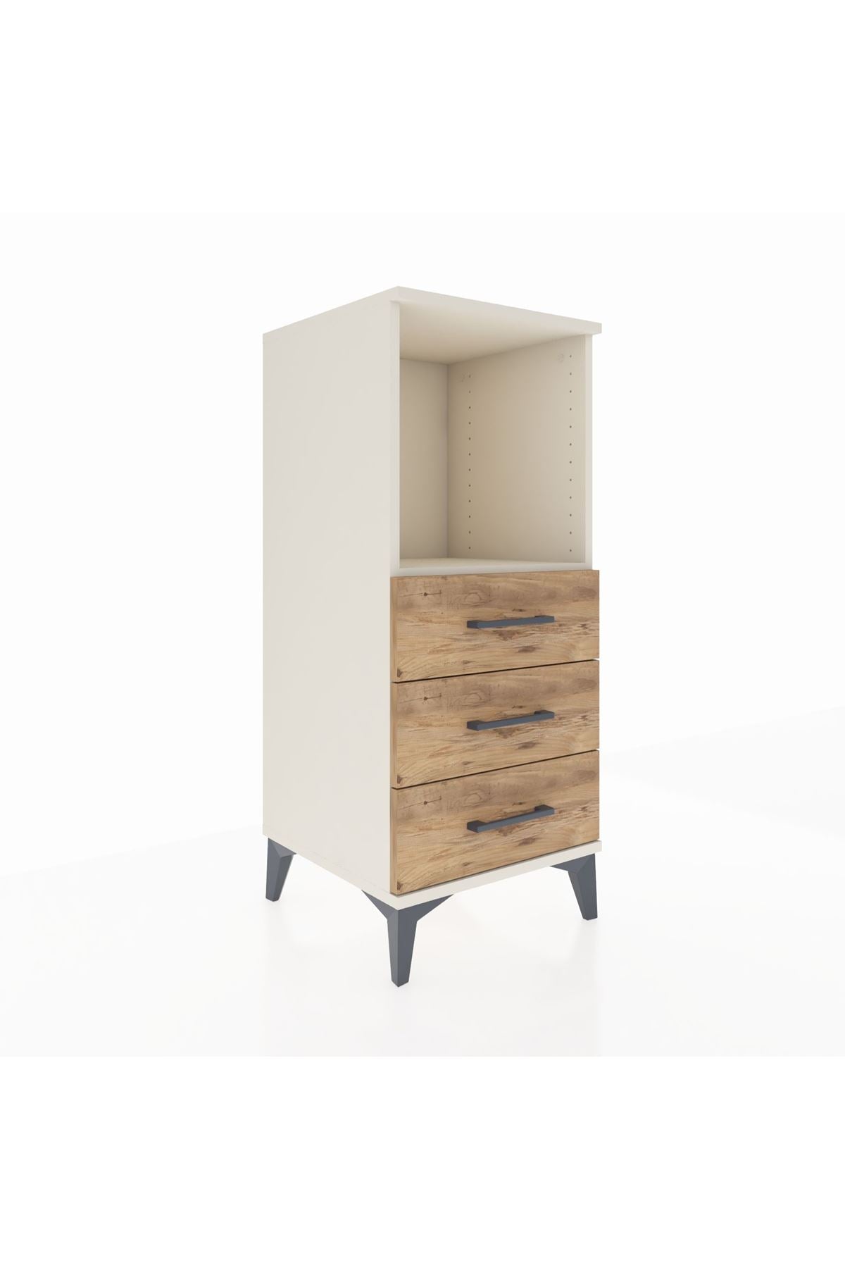 Hyperion Komodin Tek Raflı 3 Çekmeceli 44x44x106 - S43M017V3B