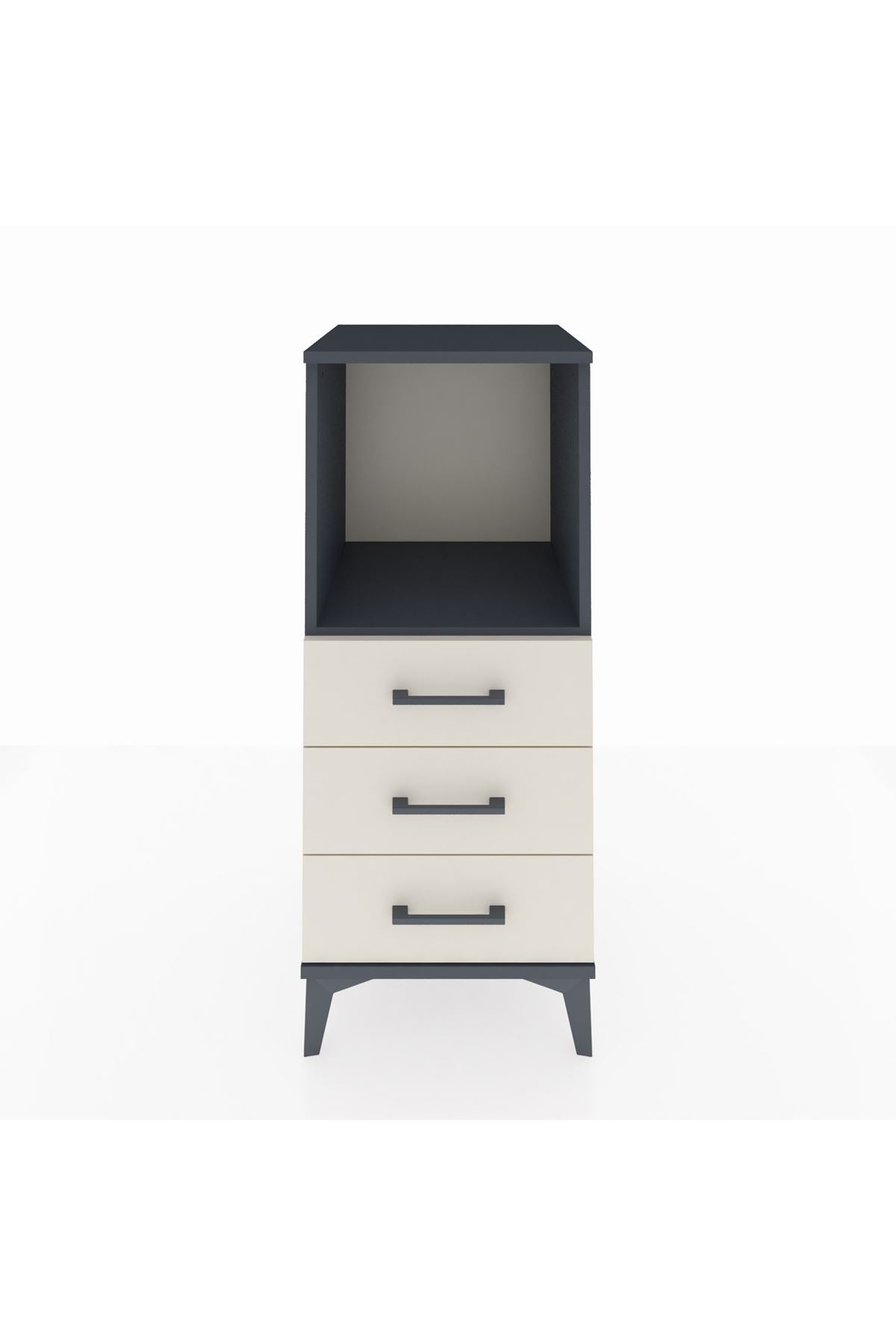 Hyperion Komodin Tek Raflı 3 Çekmeceli 44x44x106 - S43M017V4B
