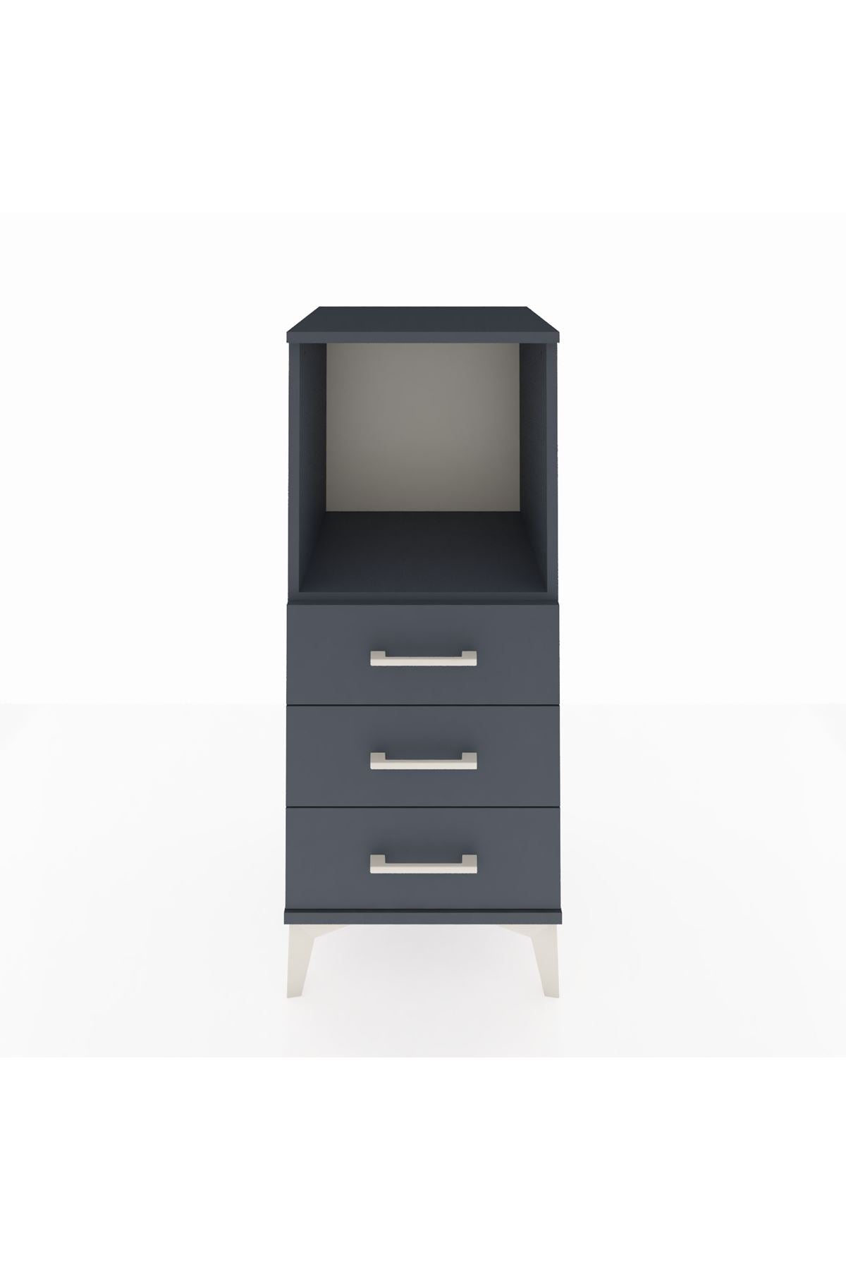 Hyperion Komodin Tek Raflı 3 Çekmeceli 44x44x106 - S43M017V5B
