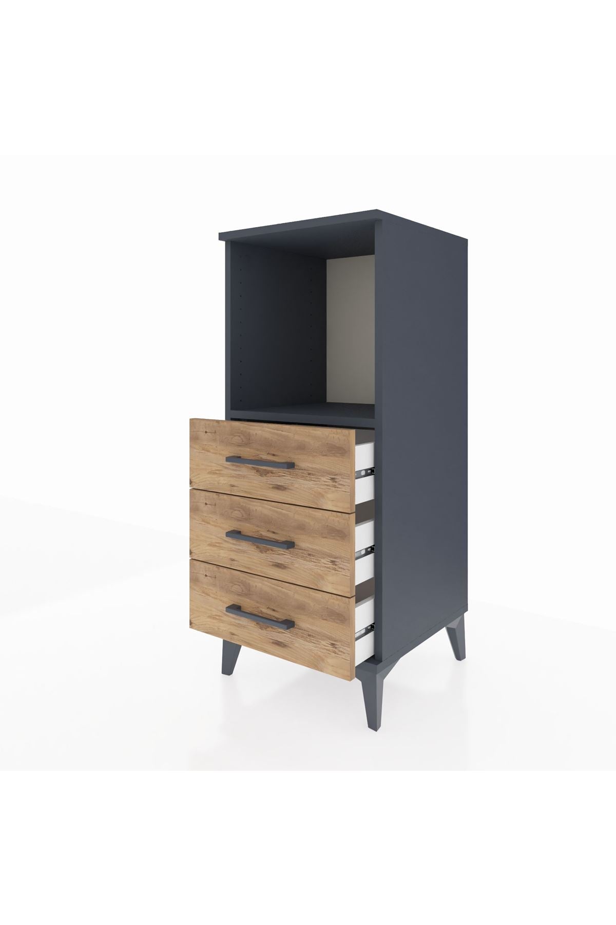 Hyperion Komodin Tek Raflı 3 Çekmeceli 44x44x106 - S43M017V6B