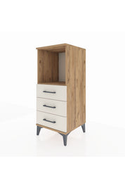 Hyperion Komodin Tek Raflı 3 Çekmeceli 44x44x106 - S43M017V7B