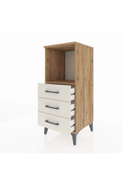 Hyperion Komodin Tek Raflı 3 Çekmeceli 44x44x106 - S43M017V7B