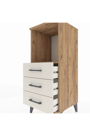 Hyperion Komodin Tek Raflı 3 Çekmeceli 44x44x106 - S43M017V7B