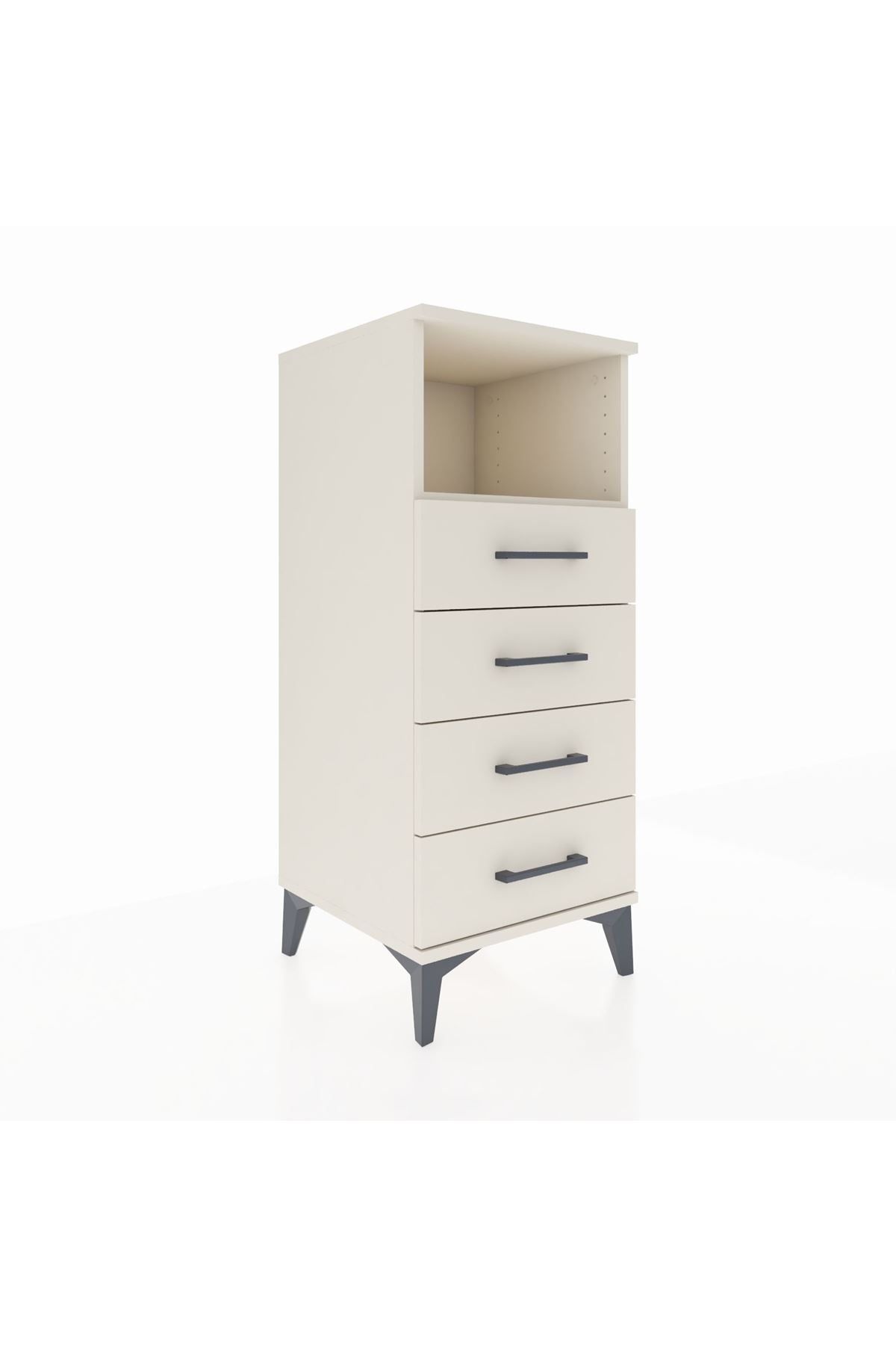 Hyperion Komodin Tek Raflı 4 Çekmeceli 44x44x106 - S43M018V1B