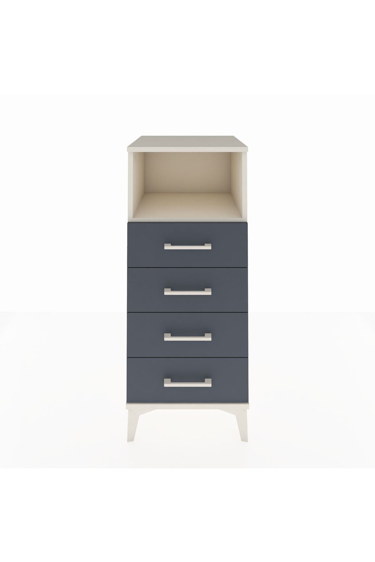Hyperion Komodin Tek Raflı 4 Çekmeceli 44x44x106 - S43M018V2B