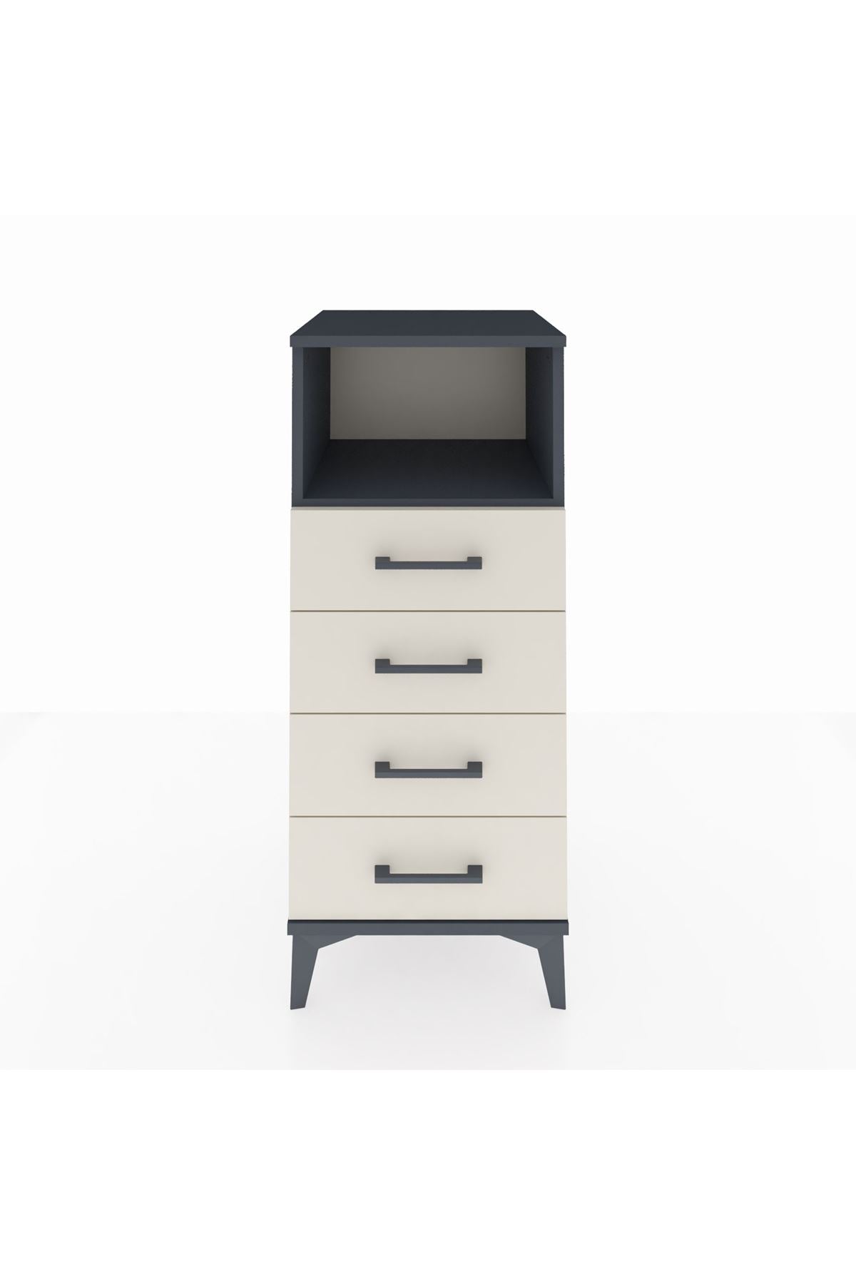 Hyperion Komodin Tek Raflı 4 Çekmeceli 44x44x106 - S43M018V4B