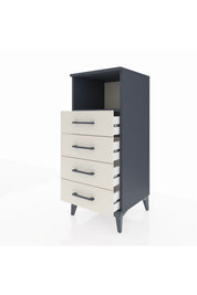 Hyperion Komodin Tek Raflı 4 Çekmeceli 44x44x106 - S43M018V4B