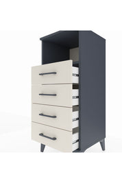 Hyperion Komodin Tek Raflı 4 Çekmeceli 44x44x106 - S43M018V4B