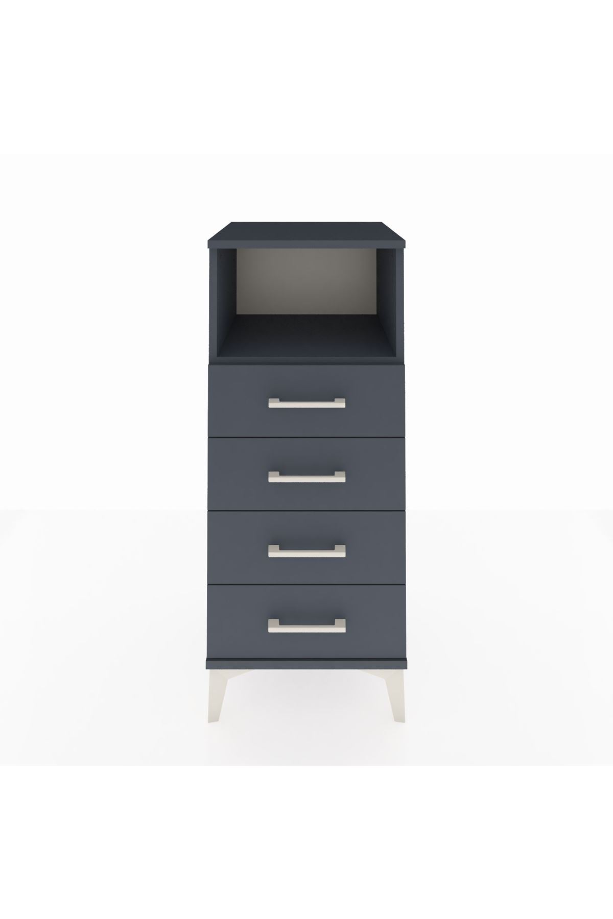 Hyperion Komodin Tek Raflı 4 Çekmeceli 44x44x106 - S43M018V5B