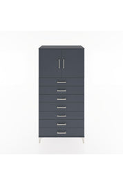 Hyperion Dolap Tek Raflı 7 Çekmeceli 2 Kapaklı 88x44x182 - S57M002V5B