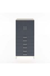 Hyperion Dolap Tek Raflı 6 Çekmeceli 2 Kapaklı 88x44x182 - S57M003V2B