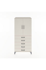 Hyperion Dolap 2 Raflı 5 Çekmeceli 2 Kapaklı 88x44x182 - S57M004V1B
