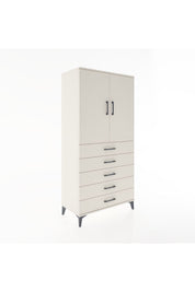 Hyperion Dolap 2 Raflı 5 Çekmeceli 2 Kapaklı 88x44x182 - S57M004V1B