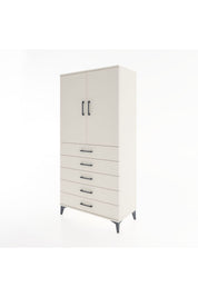 Hyperion Dolap 2 Raflı 5 Çekmeceli 2 Kapaklı 88x44x182 - S57M004V1B
