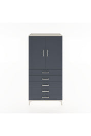 Hyperion Dolap 2 Raflı 5 Çekmeceli 2 Kapaklı 88x44x182 - S57M004V2B