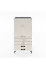 Hyperion Dolap 2 Raflı 5 Çekmeceli 2 Kapaklı 88x44x182 - S57M004V4B