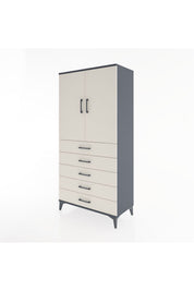 Hyperion Dolap 2 Raflı 5 Çekmeceli 2 Kapaklı 88x44x182 - S57M004V4B