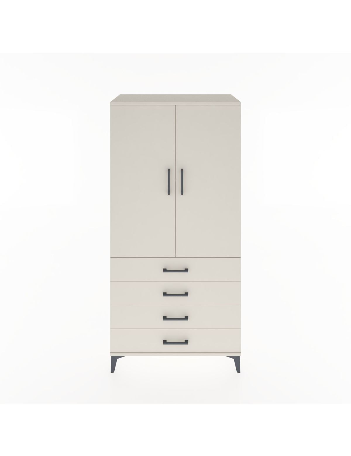 Hyperion Dolap 2 Raflı 4 Çekmeceli 2 Kapaklı 88x44x182 - S57M005V1B