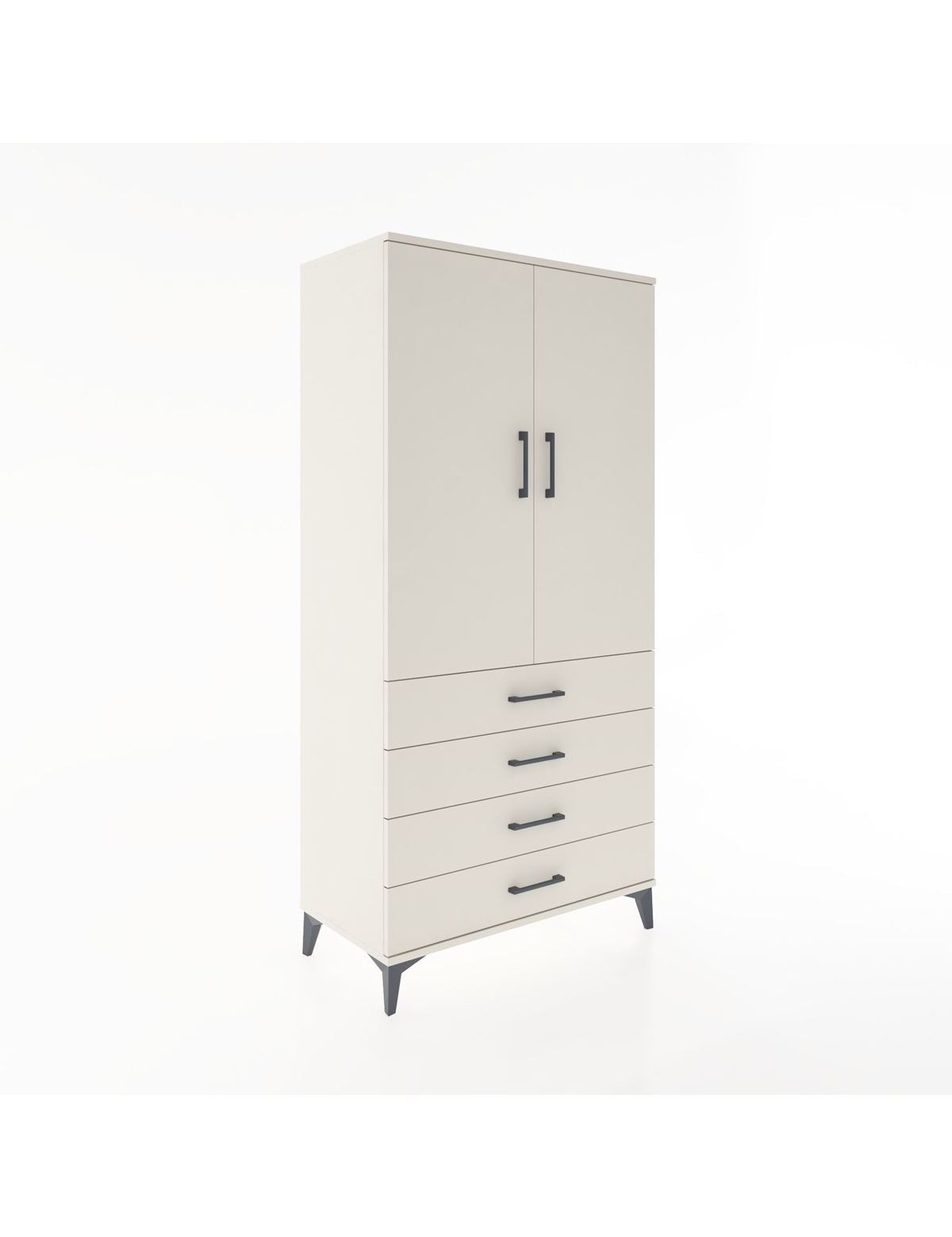 Hyperion Dolap 2 Raflı 4 Çekmeceli 2 Kapaklı 88x44x182 - S57M005V1B