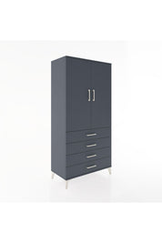 Hyperion Dolap 2 Raflı 4 Çekmeceli 2 Kapaklı 88x44x182 - S57M005V5B