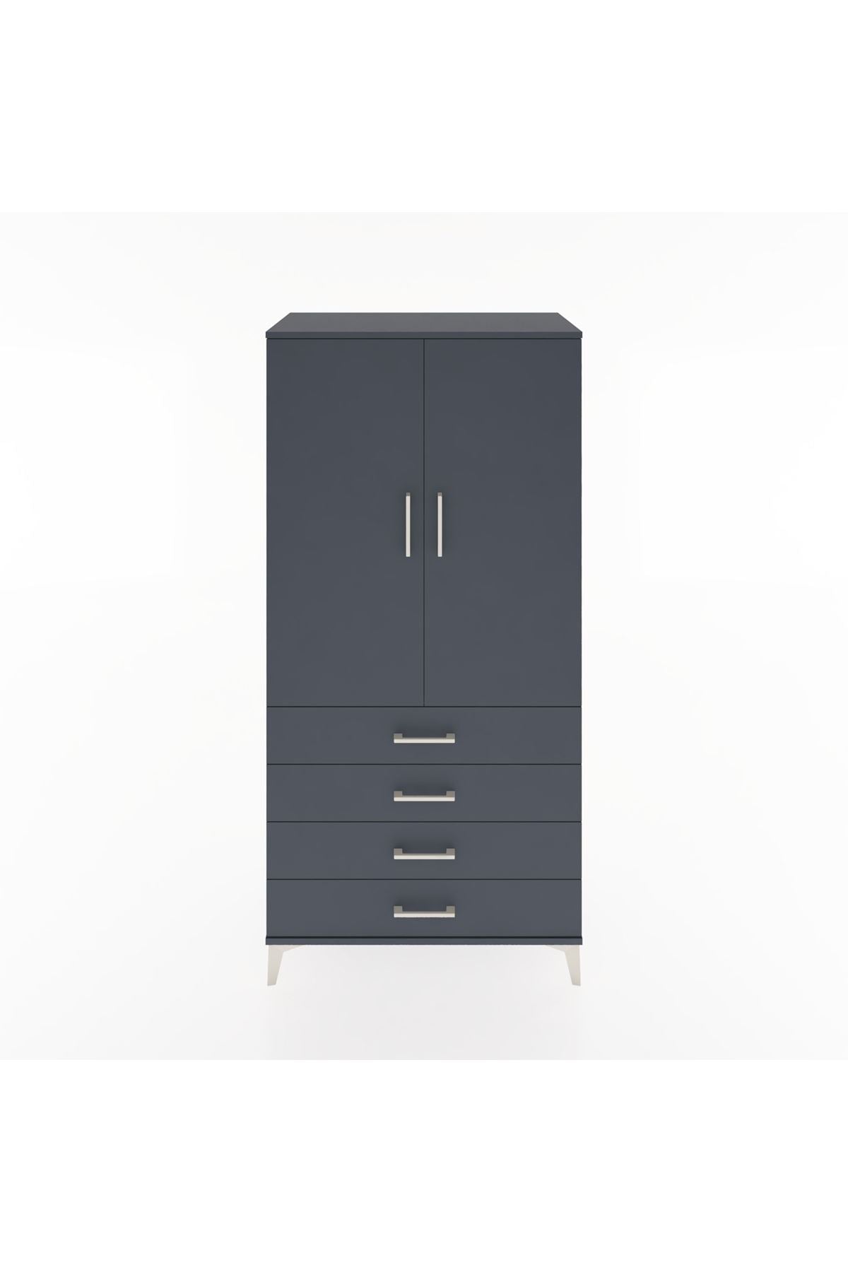 Hyperion Dolap 2 Raflı 4 Çekmeceli 2 Kapaklı 88x44x182 - S57M005V5B