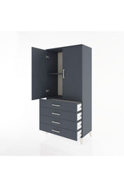 Hyperion Dolap 2 Raflı 4 Çekmeceli 2 Kapaklı 88x44x182 - S57M005V5B