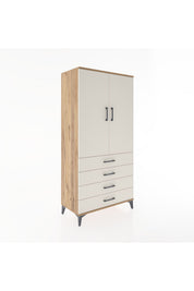 Hyperion Dolap 2 Raflı 4 Çekmeceli 2 Kapaklı 88x44x182 - S57M005V7B