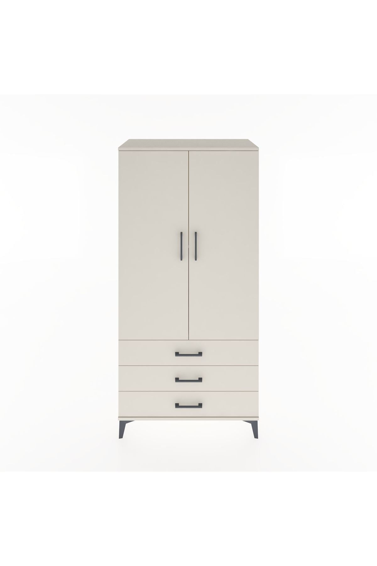 Hyperion Dolap 2 Raflı 3 Çekmeceli 2 Kapaklı 88x44x182 - S57M006V1B