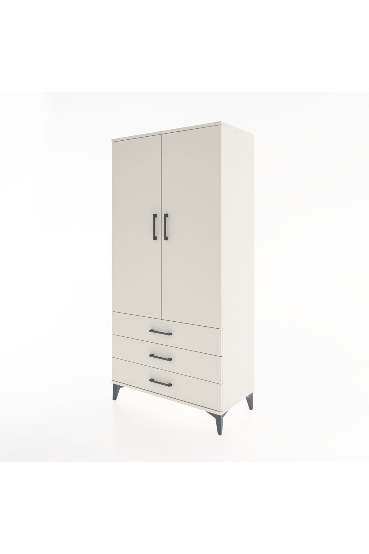Hyperion Dolap 2 Raflı 3 Çekmeceli 2 Kapaklı 88x44x182 - S57M006V1B