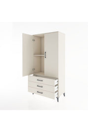 Hyperion Dolap 2 Raflı 3 Çekmeceli 2 Kapaklı 88x44x182 - S57M006V1B