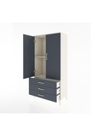 Hyperion Dolap 2 Raflı 3 Çekmeceli 2 Kapaklı 88x44x182 - S57M006V2B