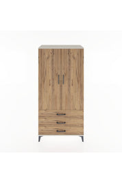 Hyperion Dolap 2 Raflı 3 Çekmeceli 2 Kapaklı 88x44x182 - S57M006V3B