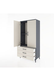 Hyperion Dolap 2 Raflı 3 Çekmeceli 2 Kapaklı 88x44x182 - S57M006V4B