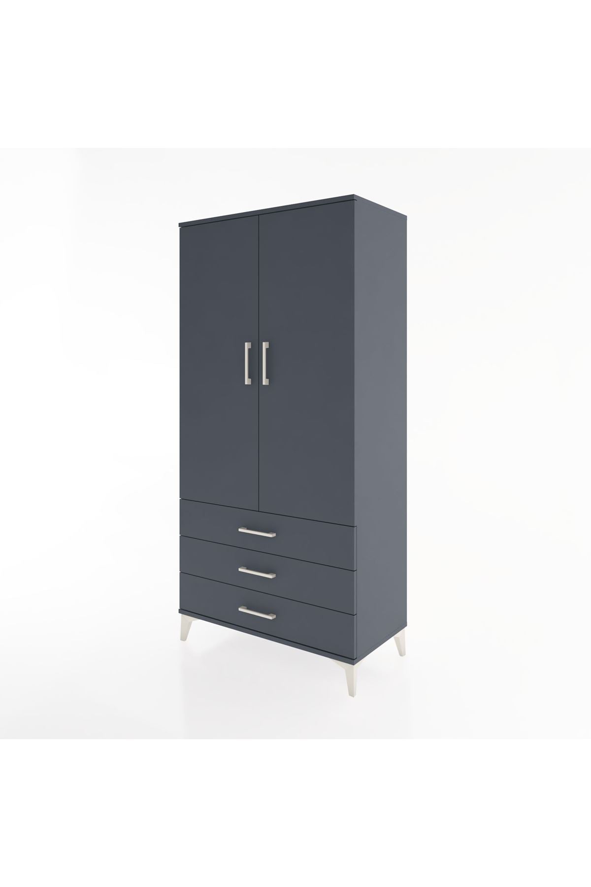 Hyperion Dolap 2 Raflı 3 Çekmeceli 2 Kapaklı 88x44x182 - S57M006V5B