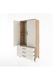 Hyperion Dolap 2 Raflı 3 Çekmeceli 2 Kapaklı 88x44x182 - S57M006V7B