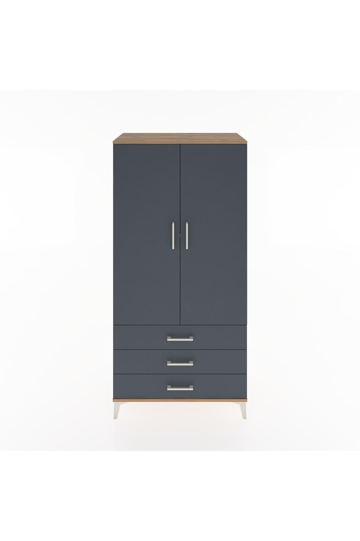 Hyperion Dolap 2 Raflı 3 Çekmeceli 2 Kapaklı 88x44x182 - S57M006V8B