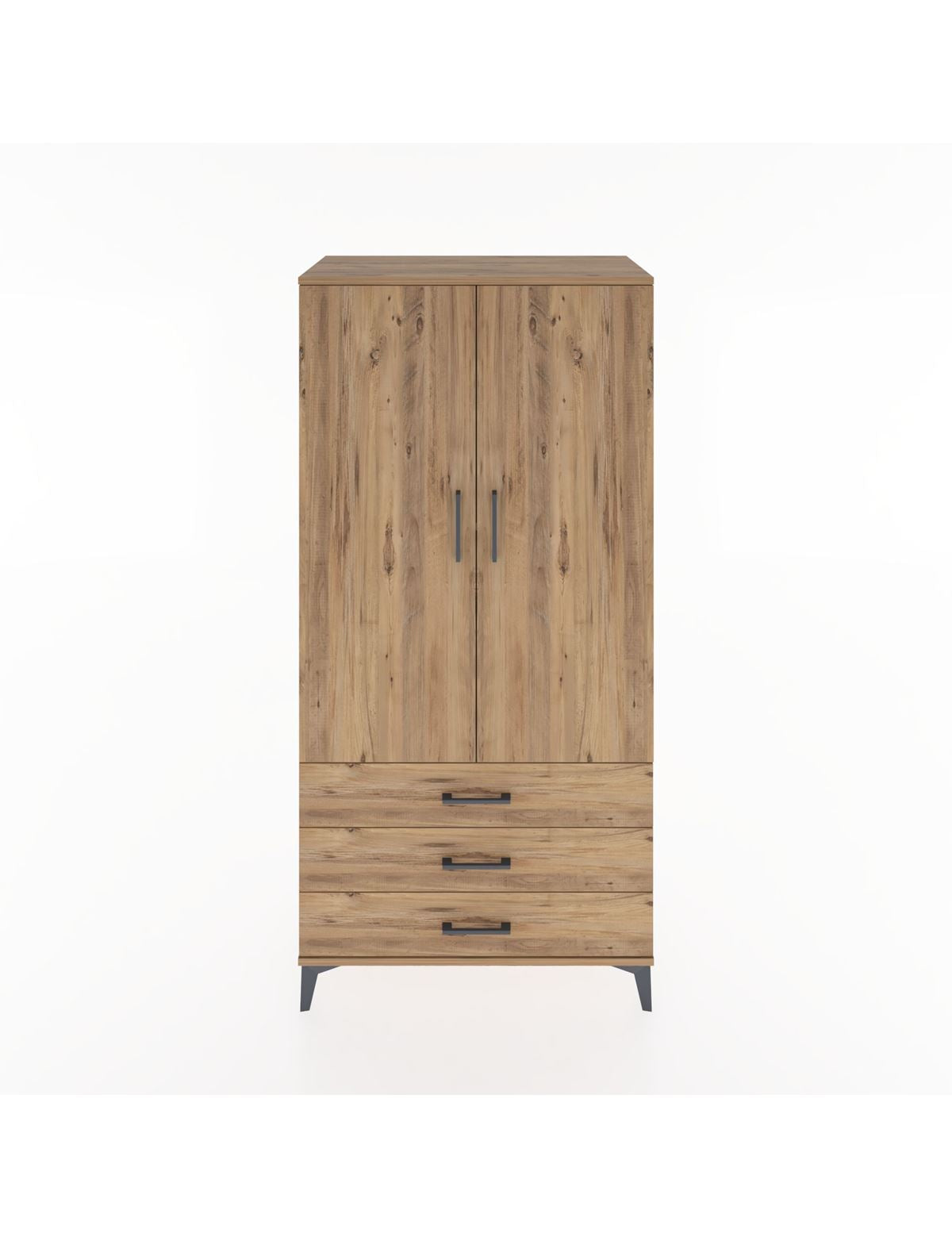 Hyperion Dolap 2 Raflı 3 Çekmeceli 2 Kapaklı 88x44x182 - S57M006V9B
