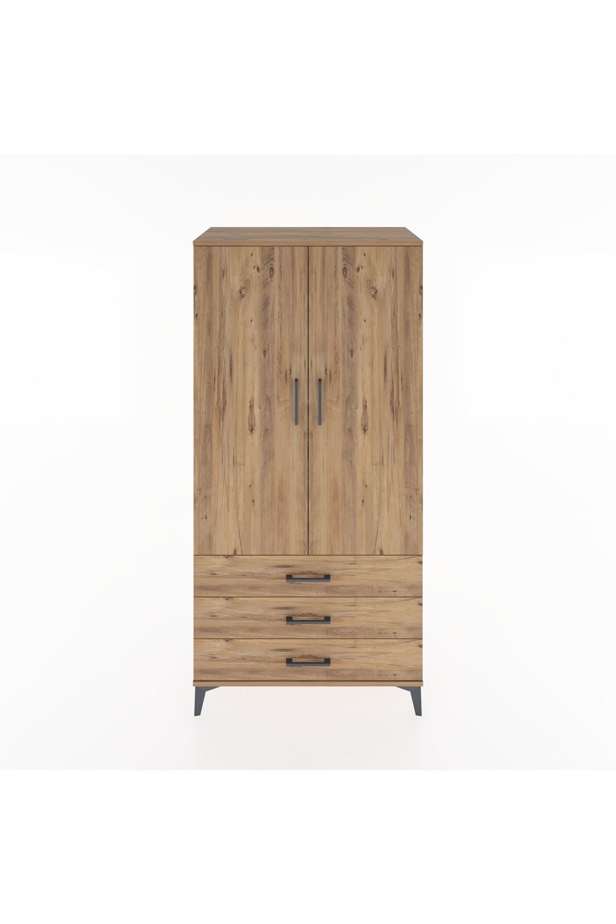 Hyperion Dolap 2 Raflı 3 Çekmeceli 2 Kapaklı 88x44x182 - S57M006V9B